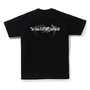 BAPE Smoke Ape Head Graphic Tee Black