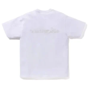 BAPE Smoke Ape Head Graphic Tee White