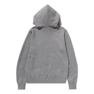 Bape One Point Relaxed Fit Zip Hoodie Grey