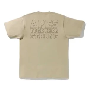 BAPE Apes Together Strong Relaxed Fit Tee Beige