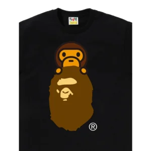 BAPE Milo On Ape Head Tee Black
