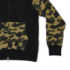 Bape Split 1st Camo Shark Full Zip Hoodie Black