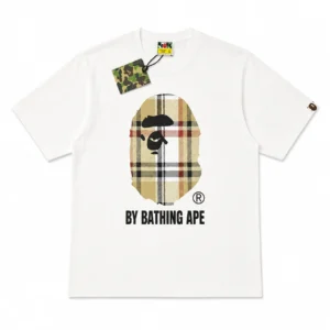 BAPE Check By Bathing Ape Tee White