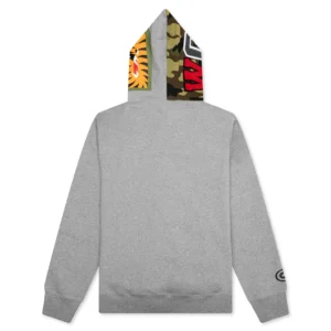 Bape 1st Camo Shark Full Zip Hoodie Grey