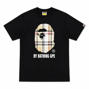 BAPE Check By Bathing Ape Tee Black