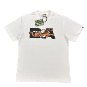 BAPE BA Flying Tiger Tee White