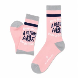 BAPE Busy Works Crew Socks Pink