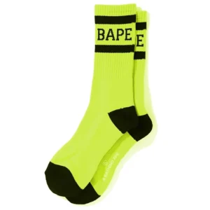 BAPE Logo Crew Socks Green