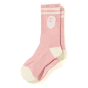 BAPE Ape Head Line Socks Pink