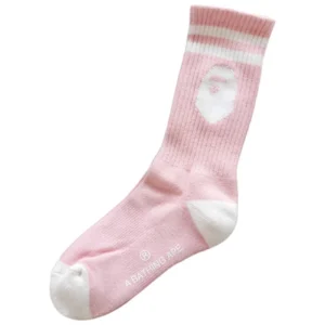 BAPE Ape Head Line Socks Pink