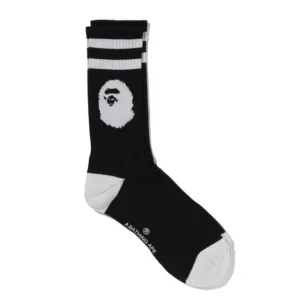 BAPE Ape Head Line Socks Black