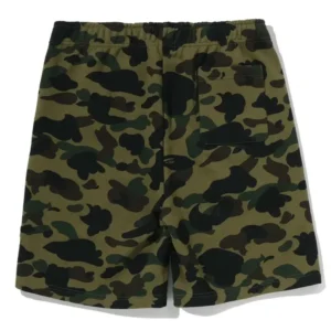 BAPE Shark Face ABC Camo Sweat Shorts Green