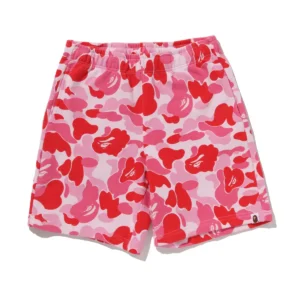 BAPE ABC Camo Heavy Washed Relaxed Fit Sweat Shorts Pink