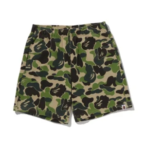 BAPE ABC Camo Heavy Washed Relaxed Fit Sweat Shorts Green