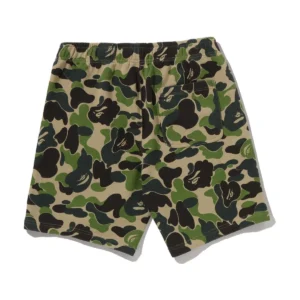 BAPE ABC Camo Heavy Washed Relaxed Fit Sweat Shorts Green