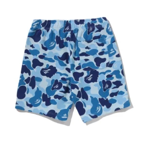 BAPE ABC Camo Heavy Washed Relaxed Fit Sweat Shorts Blue