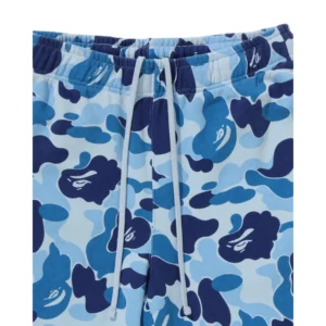 BAPE ABC Camo Heavy Washed Relaxed Fit Sweat Shorts Blue