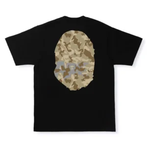 BAPE Sand Camo Big Ape Head Tee Black