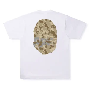 BAPE Sand Camo Big Ape Head Tee White
