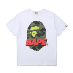 BAPE Ape Shall Never Kill Ape Camo Ape Head Tee White