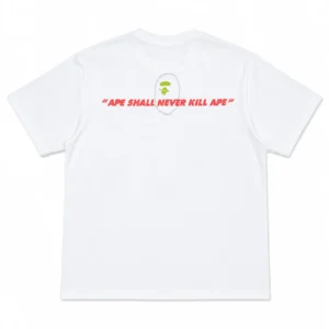 BAPE Ape Shall Never Kill Ape Camo Ape Head Tee White