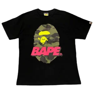 BAPE Ape Shall Never Kill Ape Camo Ape Head Tee Black