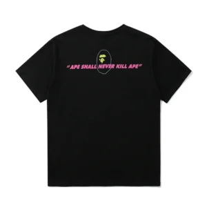 BAPE Ape Shall Never Kill Ape Camo Ape Head Tee Black