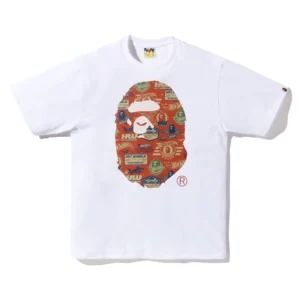 BAPE x Hot Wheels Ape Head Tee White