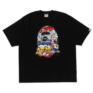 BAPE Lux Sport Ape Head Oversized Tee Black