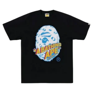 BAPE Moon Ape Head Tee Black