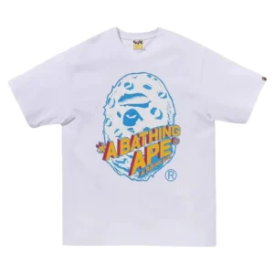 BAPE Moon Ape Head Tee White