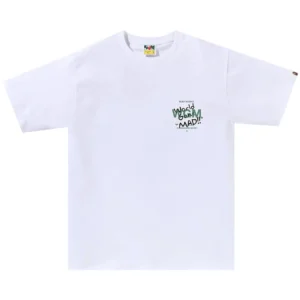 BAPE Busy Works World Gone Mad Ape Head Tee White