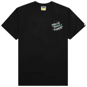 BAPE Busy Works World Gone Mad Ape Head Tee Black