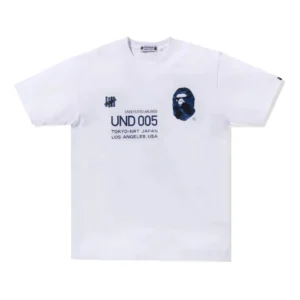 BAPE x Undefeated 005 Tee Blue White