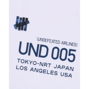 BAPE x Undefeated 005 Tee Blue White