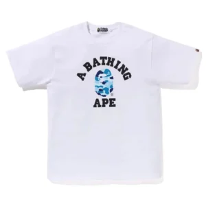 BAPE ABC Camo College Tee Blue White