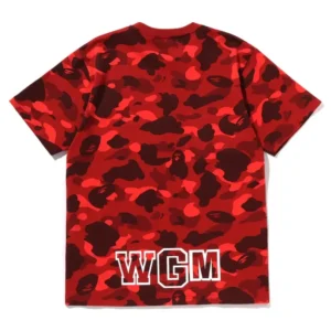 BAPE 1st Camo Shark Tee Red