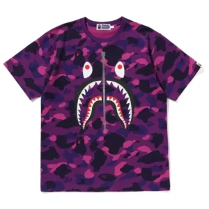BAPE Color Camo Shark Tee Purple