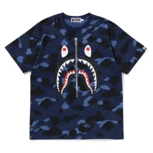 BAPE Color Camo Shark Tee Blue