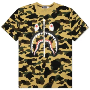 BAPE 1st Camo Shark Tee Yellow