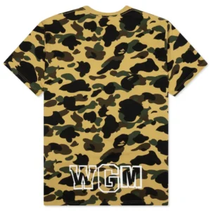 BAPE 1st Camo Shark Tee Yellow