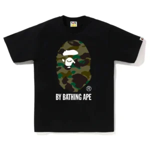 BAPE 1st Camo By Bathing Ape Tee Green Camo Black