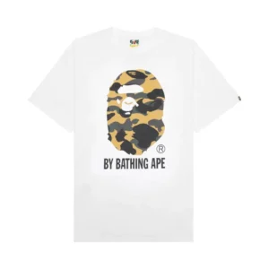 BAPE 1st Camo By Bathing Ape Tee Yellow Camo White