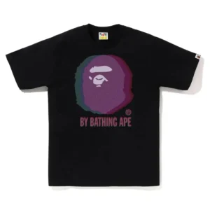 BAPE Glitch By Bathing Ape Tee Black