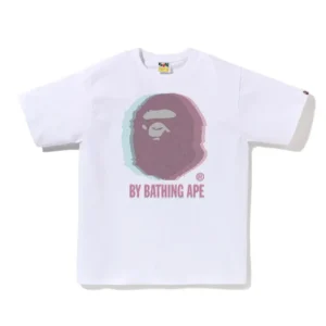 BAPE Glitch By Bathing Ape Tee White