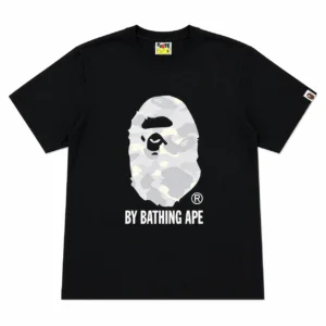 BAPE Snow Camo By Bathing Ape Tee Black