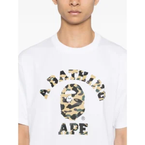 BAPE 1st Camo College Tee Yellow White