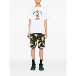BAPE 1st Camo College Tee Yellow White
