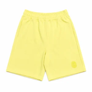 BAPE Ape Head Embroidered Heavy Washed Relaxed Fit Sweat Shorts Yellow