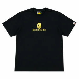 BAPE World Gone Mad Tee Black
